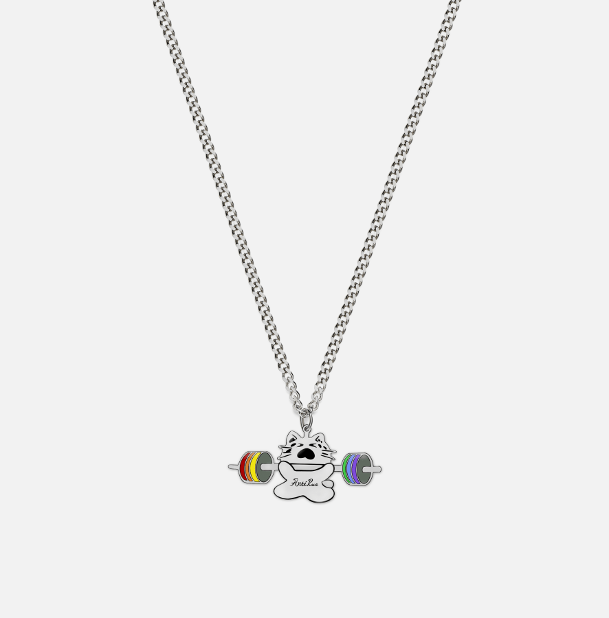 Weightlifting Kitten Necklace - AntiRue