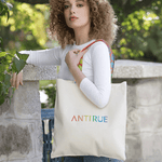 Rainbow Giraffe Canvas Tote Bag - AntiRue