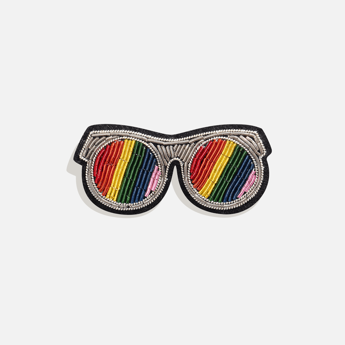 Rainbow Metallic Silk Badge - AntiRue